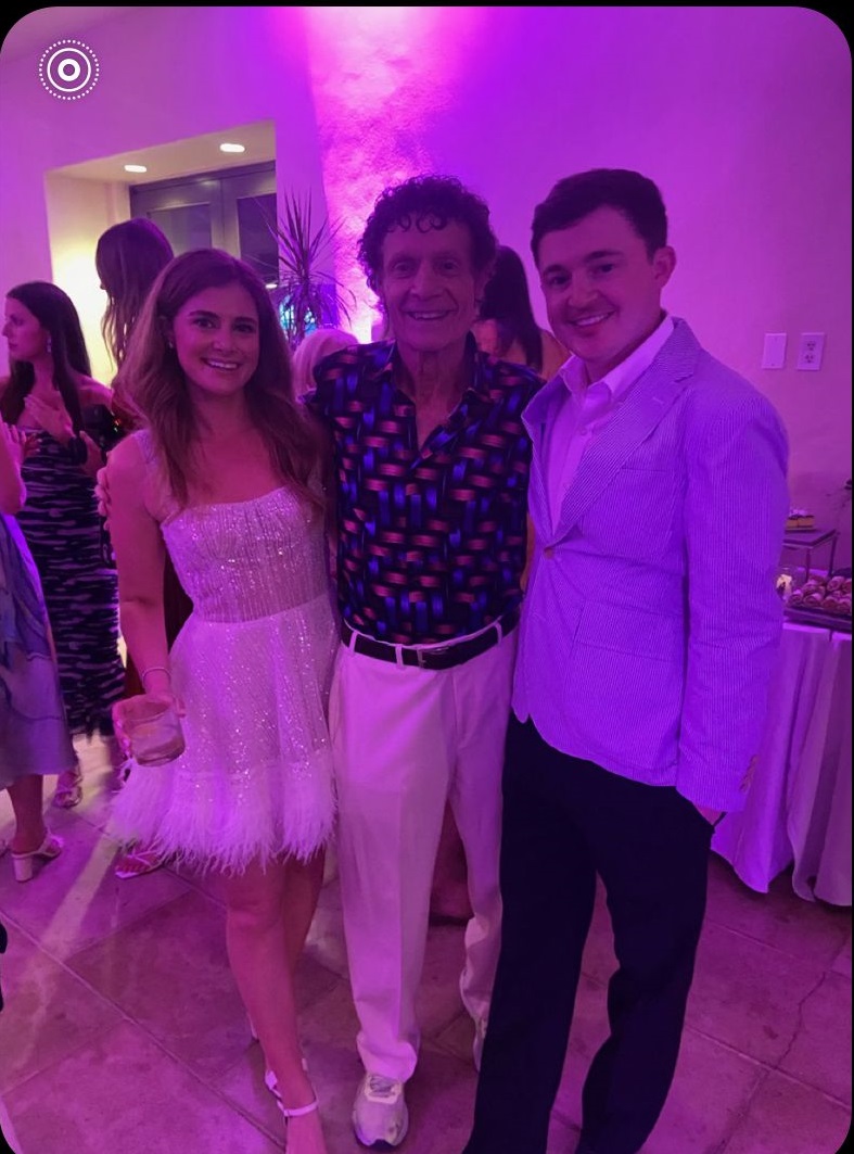 Marshall with Son and Daughter at Pre-Wedding Party